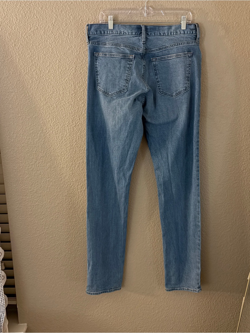 Time and Tru Light Blue Skinny Jeans with Painted Floral Design - Picture 5 of 5